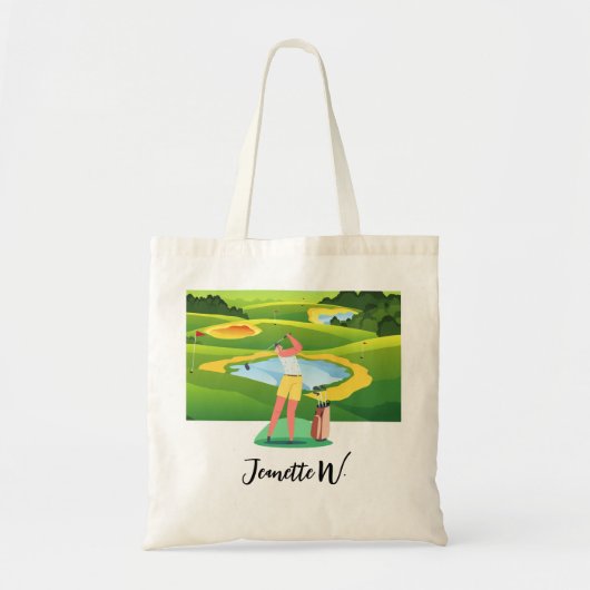 Golf Women golfer Tote Bag (Voorkant)