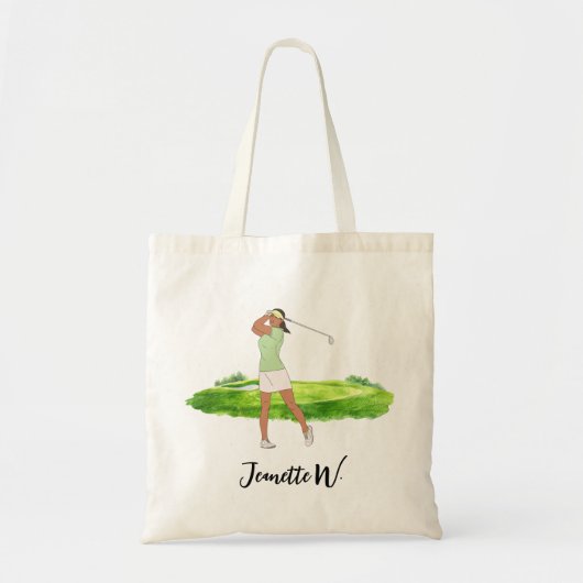 Golf Women golfer Tote Bag (Voorkant)