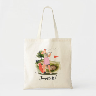 Golf Women golfer Tote Bag