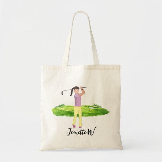Golf Women golfer Tote Bag (Voorkant)