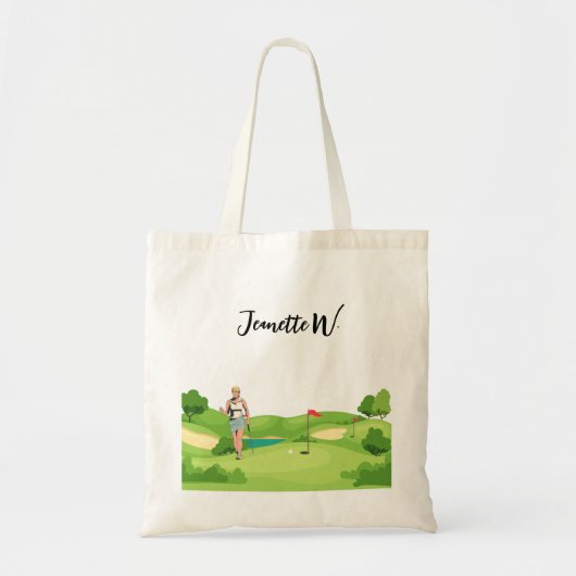 Golf Women golfer Tote Bag (Voorkant)
