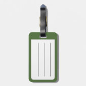 GOLF WOOD BAG LABEL BAGAGELABEL (Achterkant verticaal)