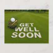 Golf Word snel goed Stuur wensen voor golfer Briefkaart (Voorkant)