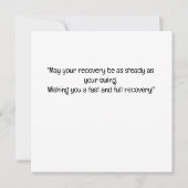 Golf wordt snel goed met golftas op putting green (Achterkant)