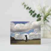 Golf World Briefkaart (Staand voorkant)