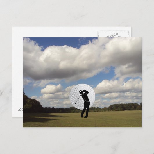 Golf World Briefkaart (Voorkant / Achterkant)