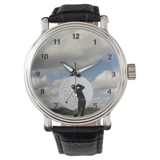 Golf World Horloge (Voorkant)