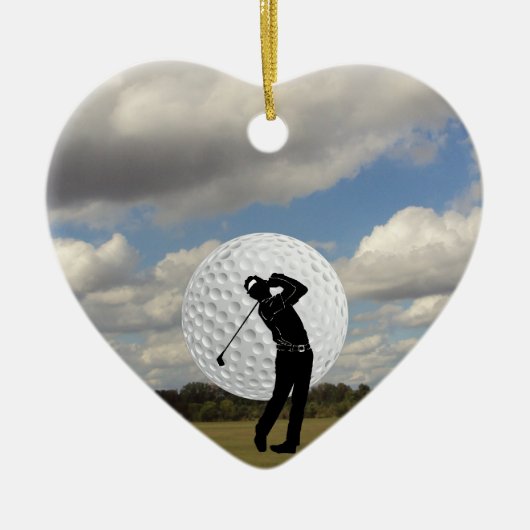 Golf World Keramisch Ornament (Voorkant)