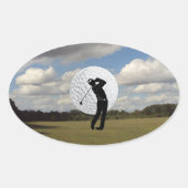 Golf World Ovale Sticker (Voorkant)