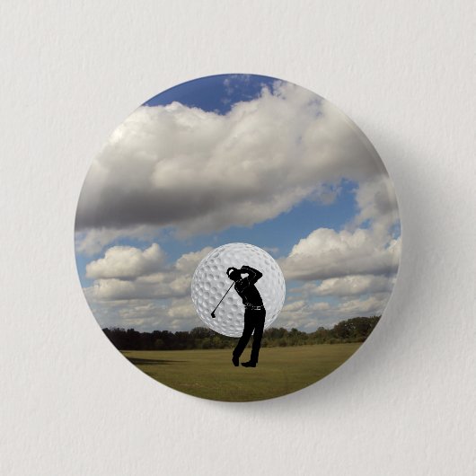 Golf World Ronde Button 5,7 Cm (Voorkant)