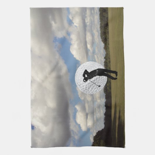 Golf World Theedoek (Verticaal)