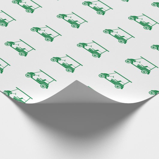 Golf-wrapppapier in groenen cadeaupapier (Hoek)