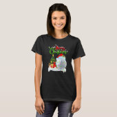 Golf  Xmas Decorations Santa Golf Christmas T-shirt (Voorkant volledig)