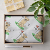 Golf Yellow Labrador Retriever (geel 3) Dog - Cute Tissuepapier (Geschenk)