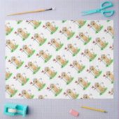 Golf Yellow Labrador Retriever (geel 3) Dog - Cute Tissuepapier (Craft)