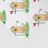 Golf Yellow Labrador Retriever (geel 3) Dog - Cute Tissuepapier (Detail)