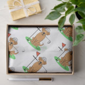 Golf Yellow Labrador Retriever (geel 5) Dog - Cute Tissuepapier (Geschenk)