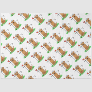 Golf Yellow Labrador Retriever (geel 5) Dog - Cute Tissuepapier