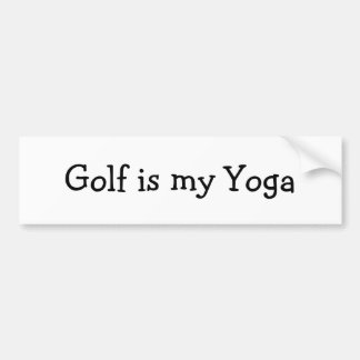 Golf Yoga Bumper 1 Bumpersticker