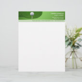 Golf Zakelijk Briefhoofd Sjabloon (Staand voorkant)