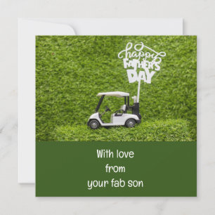 Golf Zalige Vaderdag Kaart