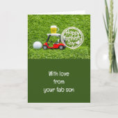 Golf  Zalige Vaderdag  Kaart (Voorkant)