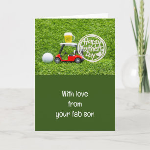 Golf Zalige Vaderdag Kaart