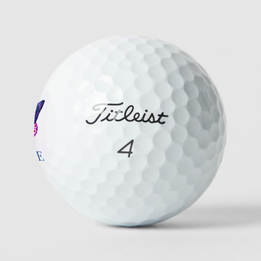 Golf zet  BUTTERFLES MET NAAM VAN KLANT Golfballen (Logo)