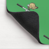 Golf zet groen aan muismat (Hoek)