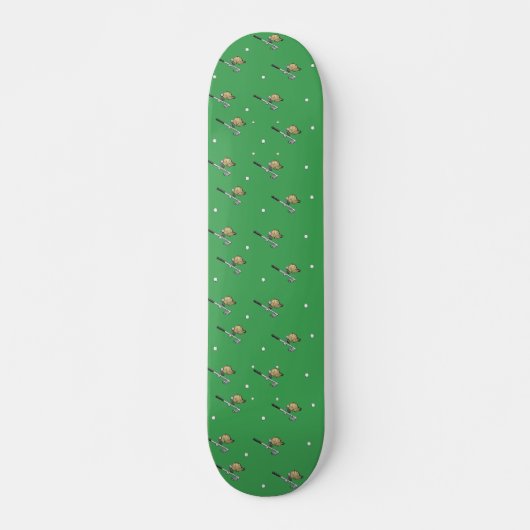 Golf zet groen aan persoonlijk skateboard (Voorkant)