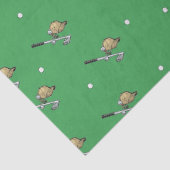 Golf zet groen op tissuepapier (Detail)