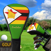 Golf Zimbabwe & Zimbabwe Vlag / Golfclubs Hoesjes Golfheadcover