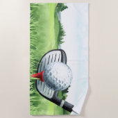 Golf Zomer Strand Zwembad Handdoek (Voorkant)