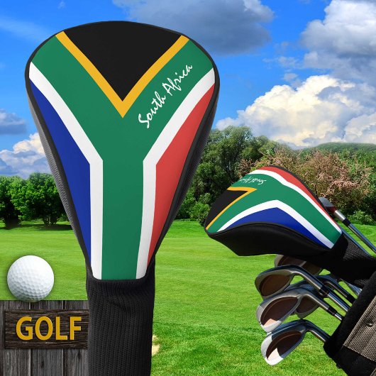 Golf Zuid-Afrika & Afrikaans Vlag / Clubs Hoesjes Golfheadcover
