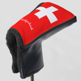 Golf Zwitserland en Zwitserse vlag/Golf Clubs Hoes Golfheadcover