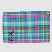 Golfaccessoire Handsome Plaid Gepersonaliseerd Golfhanddoek (Horizontaal)