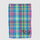 Golfaccessoire Handsome Plaid Gepersonaliseerd Golfhanddoek (Voorkant)