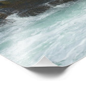 Golfactie op Pemaquid Point, Maine Foto Afdruk (Hoek)