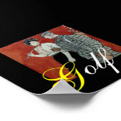 Golfafdruk Poster (Hoek)