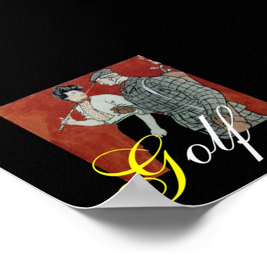 Golfafdruk Poster (Hoek)