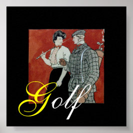 Golfafdruk Poster