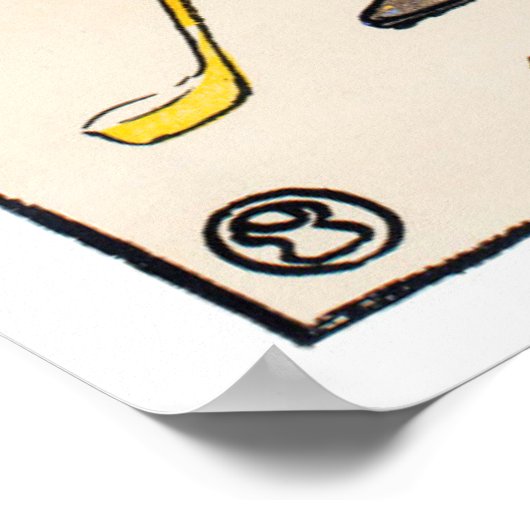  Golfafdrukken van 1900 Poster (Hoek)