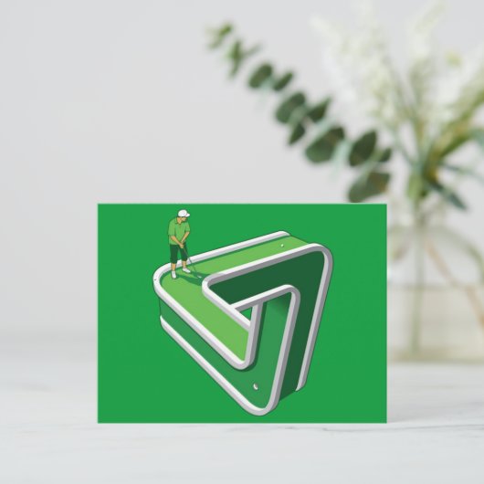 Golfafspeelverlichting Briefkaart (Staand voorkant)