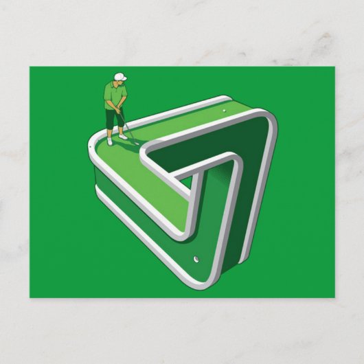 Golfafspeelverlichting Briefkaart (Voorkant)