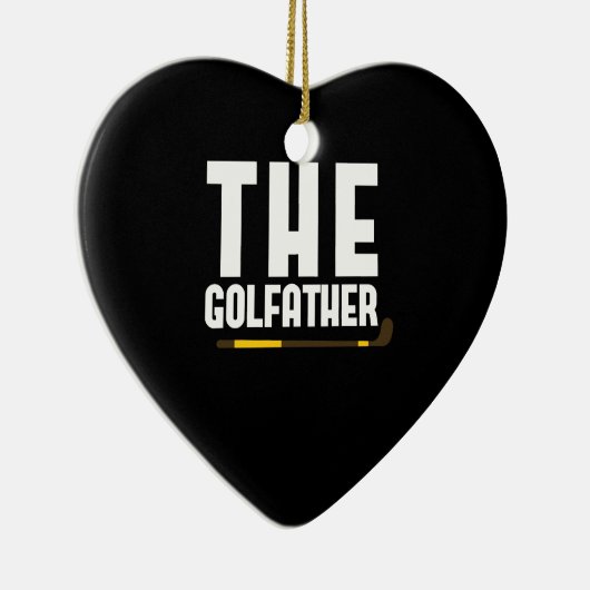 Golfather Funny Golf Lover Dad Gift Golfer Keramisch Ornament (Rechts)