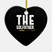 Golfather Funny Golf Lover Dad Gift Golfer Keramisch Ornament (Voorkant)