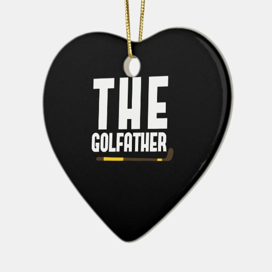 Golfather Funny Golf Lover Dad Gift Golfer Keramisch Ornament (Links)