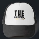 Golfather Funny Golf Lover Dad Gift Golfer Trucker Pet<br><div class="desc">Maak je eigen vrachtwagenhoed. Het ontwerphulpmiddel staat u toe om uw kunst, design, of foto's aan creëer toe te voegen een unieke al Amerikaanse vrachtwagenhoed! U kunt tekst toevoegen gebruikend koele doopvonten en een voorproef van uw verwezenlijking zien! Onze eenvoudige manier om Trucker Hat te personaliseren heeft geen minimumbestellingen en...</div>