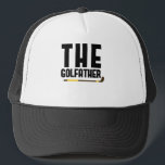 Golfather Funny Golf Lover Dad Gift Golfer Trucker Pet<br><div class="desc">Maak je eigen vrachtwagenhoed. Het ontwerphulpmiddel staat u toe om uw kunst, design, of foto's aan creëer toe te voegen een unieke al Amerikaanse vrachtwagenhoed! U kunt tekst toevoegen gebruikend koele doopvonten en een voorproef van uw verwezenlijking zien! Onze eenvoudige manier om Trucker Hat te personaliseren heeft geen minimumbestellingen en...</div>
