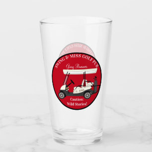 Golfbaan Bierpint Soda Drinkware Set Glas